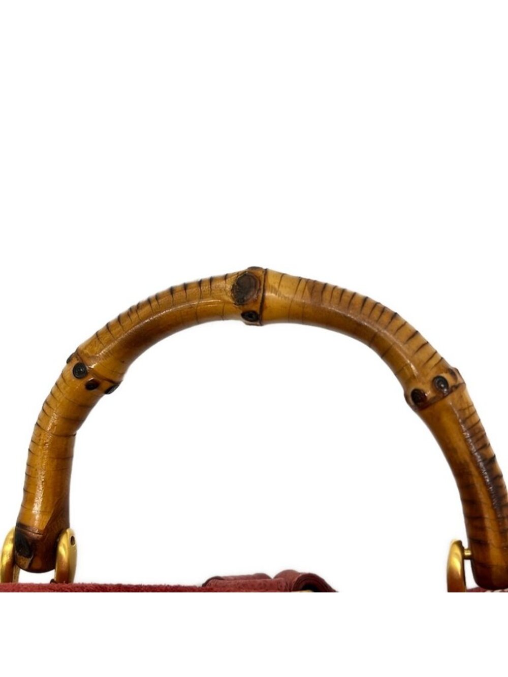 Gucci Backpack Bamboo Red Leather - Picture 10 of 10